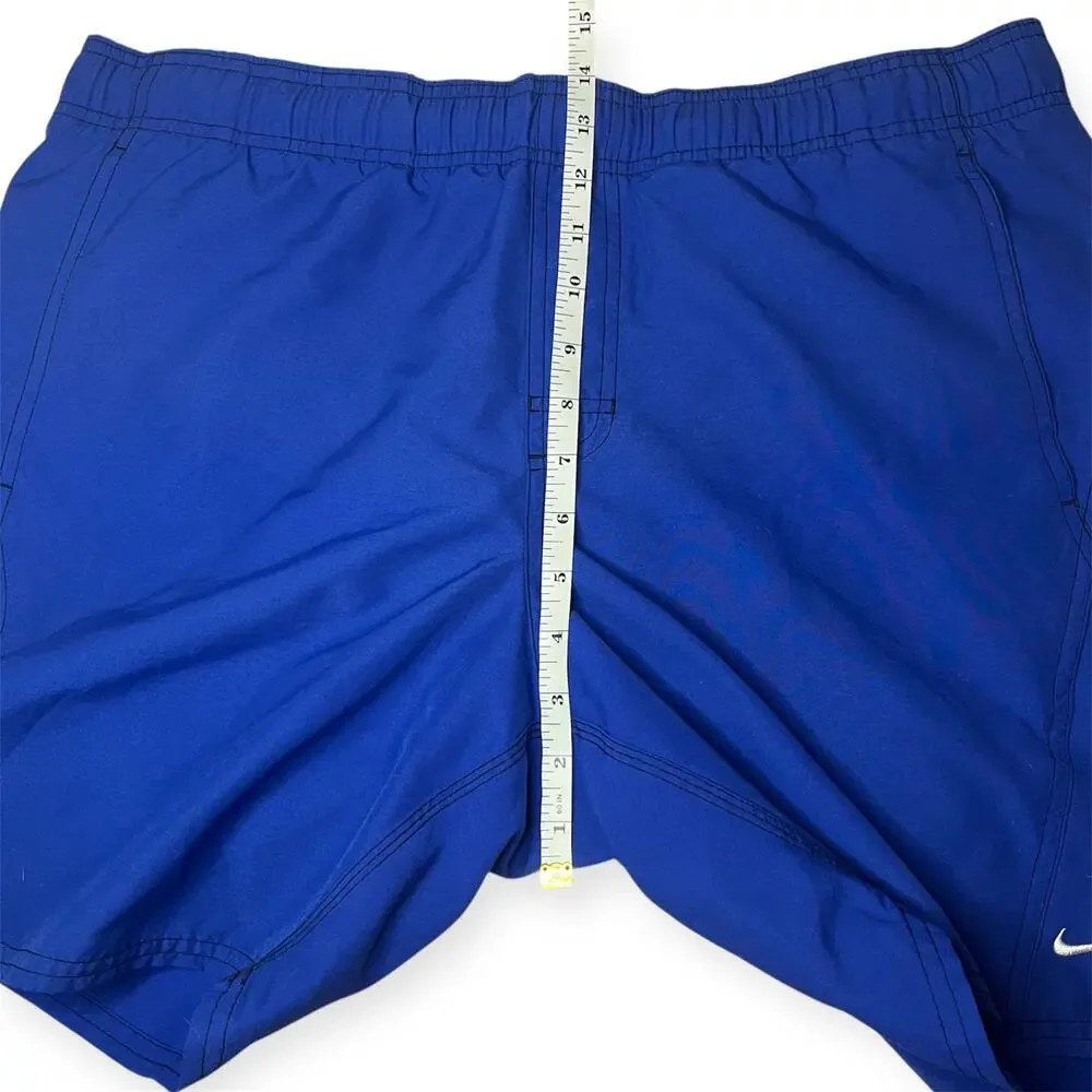 Nike Blue Swim‎ Trunks Men Athleisure Beach Vacation Pool Shorts Size Medium